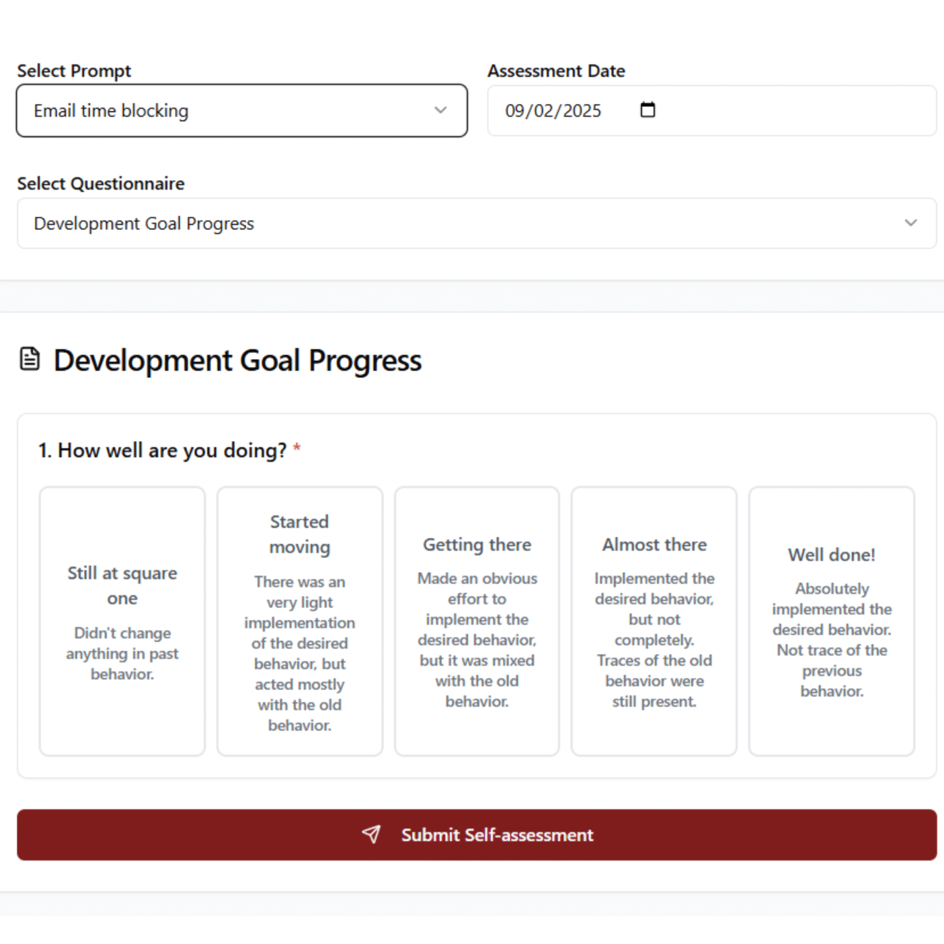 sentience - assessment
